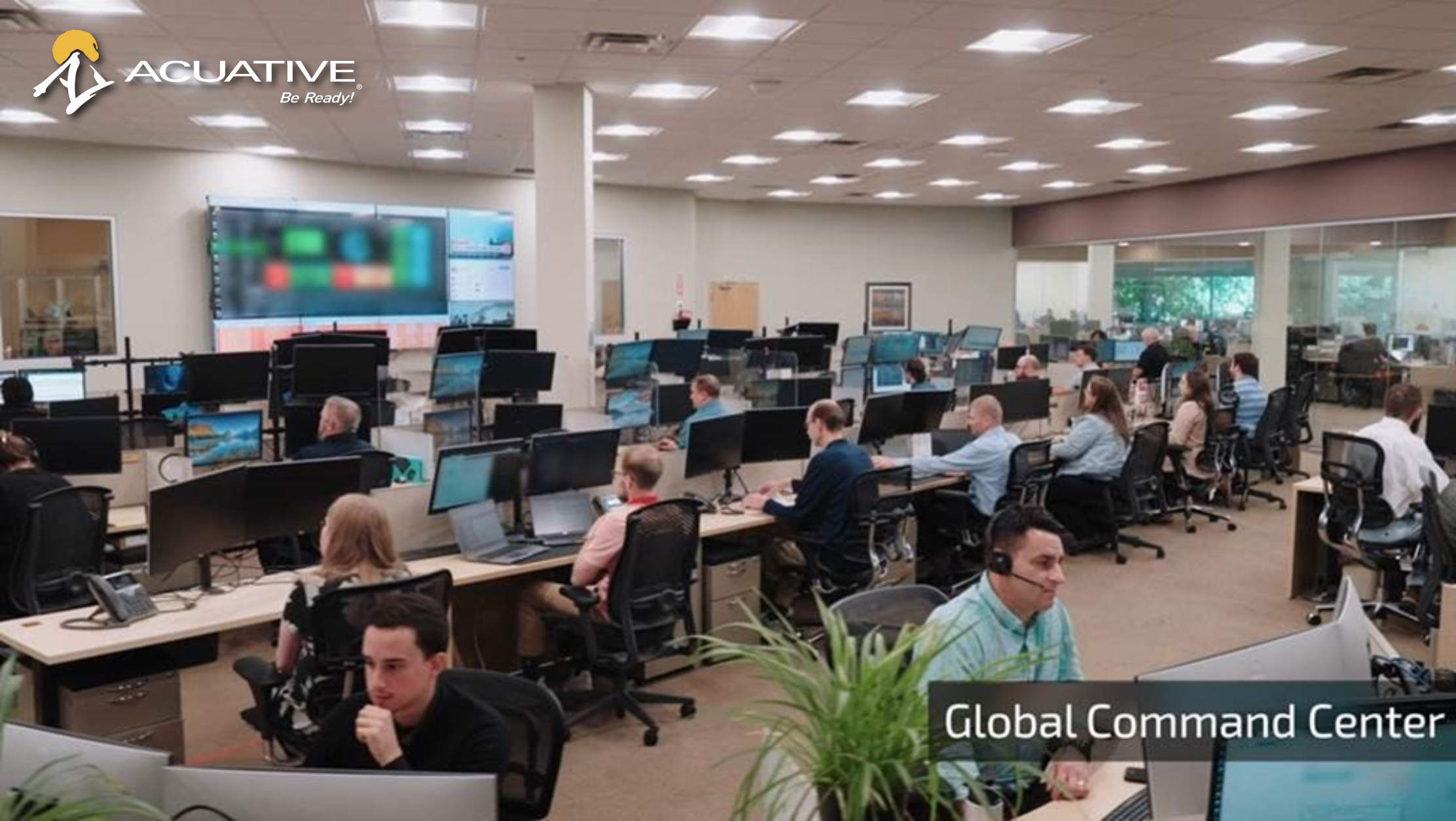 Acuative's Network Operations Center in Strongsville, Ohio